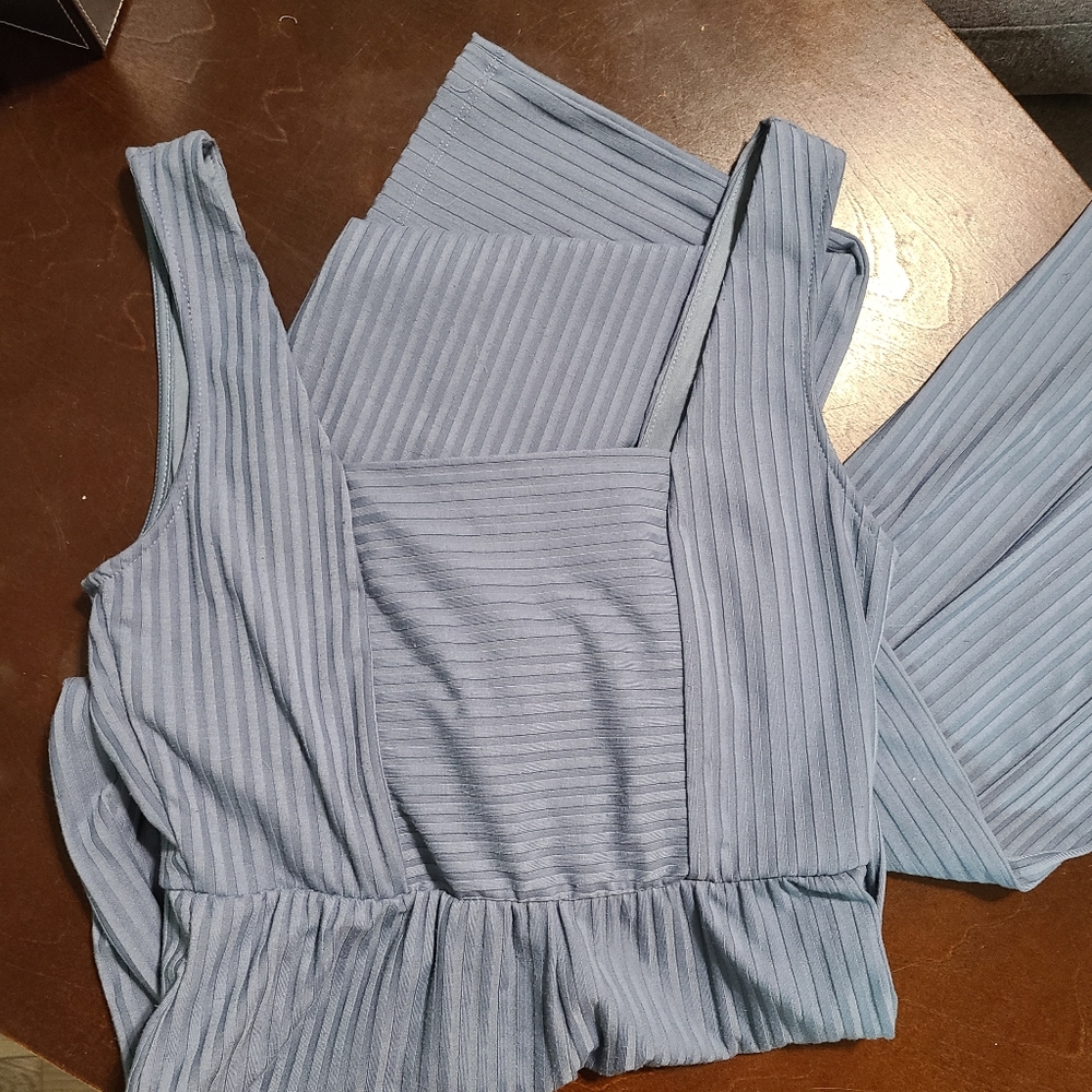 Blue jumpsuit